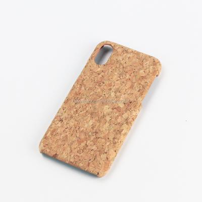 China Anti-fall Cork Wood Phone Cases For iPhone XS Max PC Cell Phone Cases Wood Real Cover for sale