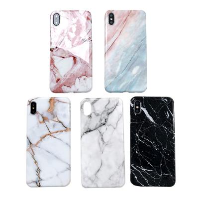 China New Products Shockproof TPU Silicone Phone Cover Natural Marble Printing Phone Case For iPhone 11 for sale