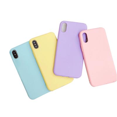 China Diy Customized Shockproof Frosted Phone Case For iPhone X Waterproof Liquid Silicone Phone Case for sale