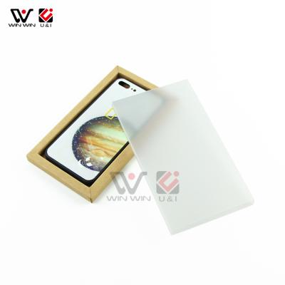 China Handmade Custom Printed Logo Universal Mobile Phone Cover Box Cardboard Kraft Cell Phone Case Packaging Box for sale