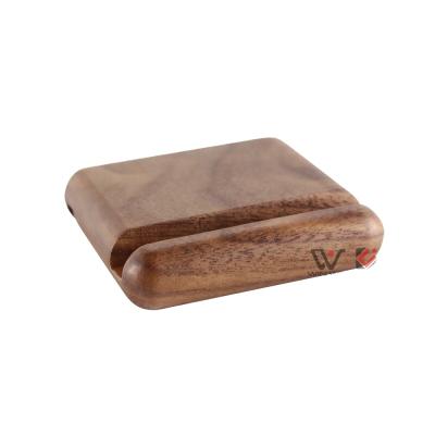 China 2021 New Style Eco-Friendly Phone Stand Custom Logo Phone Stand Walnut Wooden Stand for sale