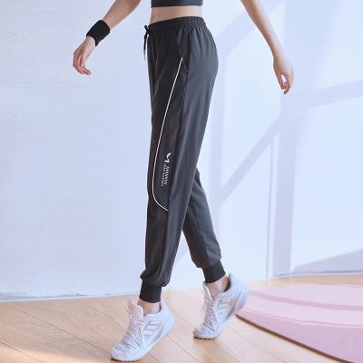 China New Arrival Sports Casual Solid Long Pants High Waist QUICK DRY Comfortable Breathable Trousers Loose Jogger Sweatpants With Pocket for sale