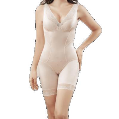 China High Quality Antibacterial Elastic Breathable Shapewear Top Plus Size Lace Jumpsuit Open Crotch Jumpsuit Slimming Body Shaper for sale