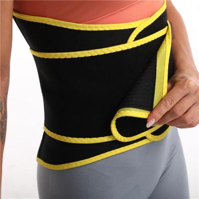 China Top Selling Amazon Breathable Sweat Belt Waist Trimmer Slimming Band Weight Loss Sports Fitness Waist Trainer Belt for sale