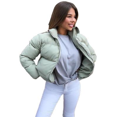 China Hot Selling QUICK DRY Long Sleeve Women Solid Color Zipper Plus Size Coats Bubble Coats Women Coats Winter 2022 for sale