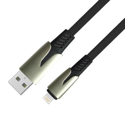 China Wholesale PUJIMAX Universal Mobile Phone Data Cable 8 Pin Denim Flat Cable Charge USB Cable for sale