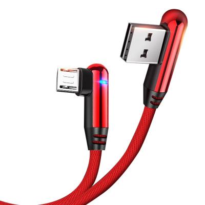 China PUJIMAX Mobile Phone High Quality Micro Usb Data Cable With LED Smart Indication Fast Charging Line For Samsung Xiaomi Huawei For Game for sale