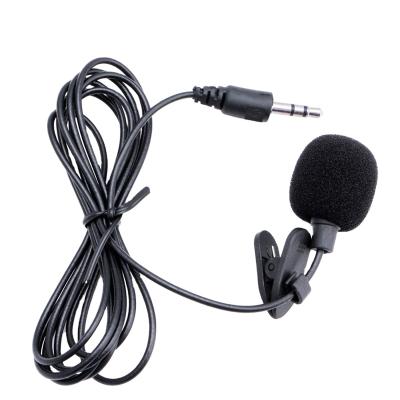 China Portable Omnidirectional Lavalier Microphone Mobile Phone Microphone 3.5mm Lapel Microfon Lavalier Speaker for sale