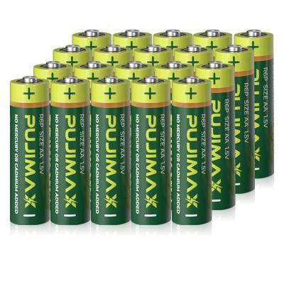 China PUJIMAX Battery Pack 50Pcs 1.5V Dry Disposable 2A Battery High Quality Durable Carbon Battery For Toy Body Fat Scale Flashlight for sale