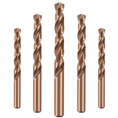 China Titanium Coated Cobalt Twist Drill Bits High Hardness Straight Shank Twist Drill Bit for sale