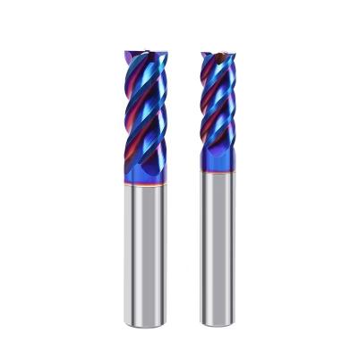 China Nano coating 4 Blade Stainless Steel CNC Tools Tungsten Steel 65 Degree Milling Cutter for sale