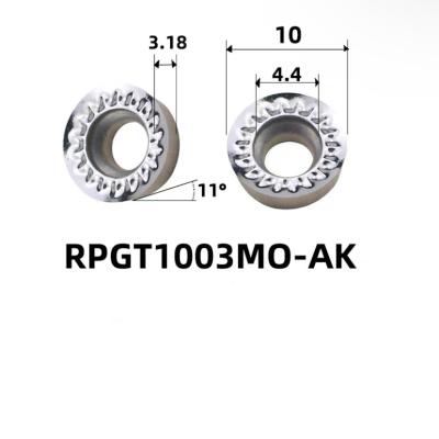 China CNC Ronde Carbide Fressing Inserts Fressing CutterKm-Rpmt1003mo-Ak Fixed Point Drill CNC Inserts For Automotive Parts Verwerking Te koop