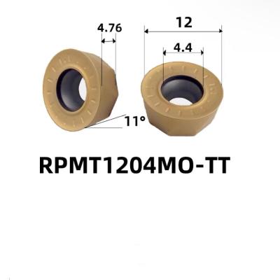 Cina Fresatura CNC a carburo rotondo inserto Fresatrice Rpmt1204mo-Tt Perforazione inserto di carburo in vendita