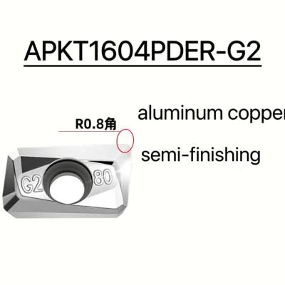 China Apkt1604pder-G2 cnc carbide inserts lathe turning tools carbide turning tools for sale