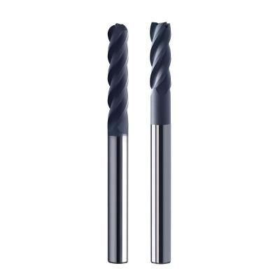 China CNC Milling Cutter Diamond Coated Carbide Flat Endmill Ball Nose Cutting Tools for sale