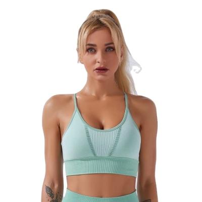 China High Quality Breathable Custom Wear Yoga Bra Custom Wear Fitness Sports Bras Seamless Colorful Body Suit for sale