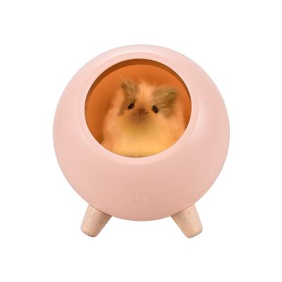 China Hot Selling New Creative Atmosphere Light Border E-commerce USB Decoration Projection Lamp Bedside With Sleep Cat Litter Night L for sale