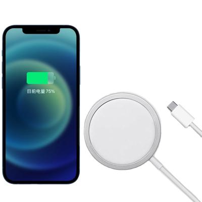 China Hot Suitable 2021 Qi-enabled Devices For Iphone12 Magsafe 15w Apple Cell Phone Radio Magnetic Wireless Charging Wireless Charger for sale