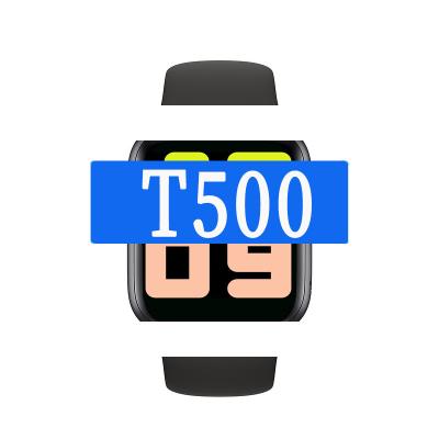 China GPS Navigation Factory Stock T500 Smartwatch Motion Meter T55 Watch Blue Tooth Music T500+ Smartwatch Wristband for sale