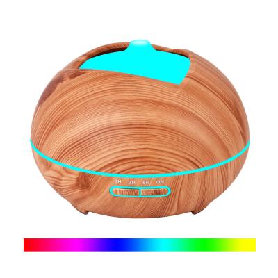 China Wooden Ultrasonic Humidifier Household Aroma Diffuser 400ml Colorful Grain Aroma Diffuser 400ml for sale