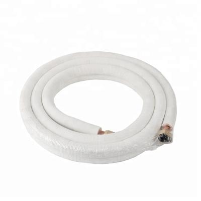 China Connect Pipes 1/4-3/8 Pancake Coil Insulated Copper Pipe For For HVAC And Air Conditioners for sale