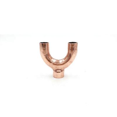 China Connect Pipes Y Copper Tee / Three Ties Copper Pipe Fittings for sale