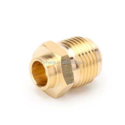 China brass half flare union/brass fitting half pipe flare to weld union for a/c fittings equal for sale