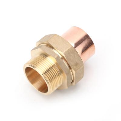 China Brass High Quality Compression Water Tubing Tube Pipe Fittings Union With O Ring Equal for sale