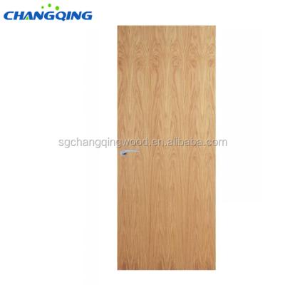 China Interior Hollow Core Wooden Swing Swing Swing Flush Door Oak Veneer MDF Door Price for sale