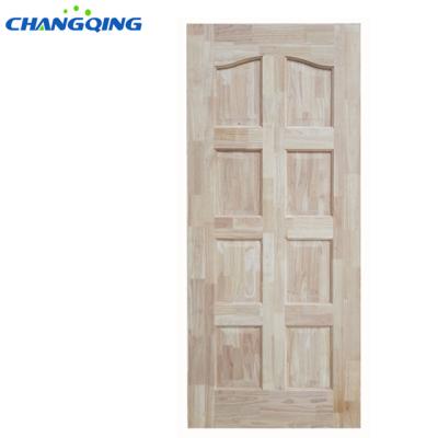 China Full Traditional Cheap Interior Solid Oak Wood 8 Panel Door Price for sale