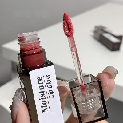 China Matte Velvet Gloss Hot sale Moisturizing Lip Essence Moisturizes Glossy Mirror Lip Glaze Highly-Pigmented Natural Makeup lip Tint Daily for sale