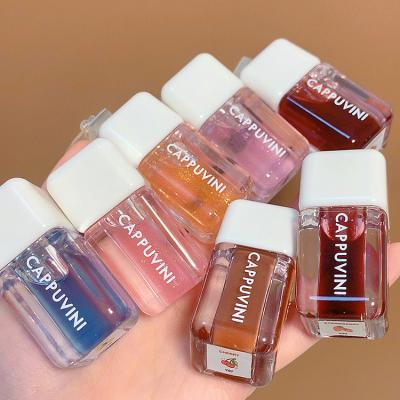 China Waterproof 2024 Cappuvini Lipcolor Moisturizing Lip Gloss Long-wearing Light Sense Moisturize For Dry Lip's Hydrating cute Lip Oil for sale