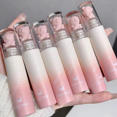 China Waterproof Hot sale new Gege Bear Velvet mist lip glaze velvet matte easy to color long-lasting whitening and non-drying lip mud for sale