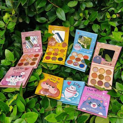 China Water Proof Glitter Eyeshadow Palette Hot sale 9 color women eye shadow primer proveedores de cosmticos palette fard paupires high pigmented metallic matte eyeshadow for sale