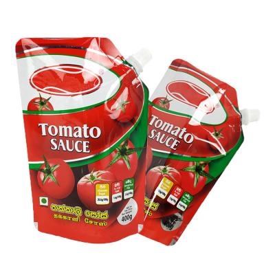 China Wholesale Price Recyclable Food Grade Customized Ketchup Suction Spout Packaging Printing Plastic Bag for sale