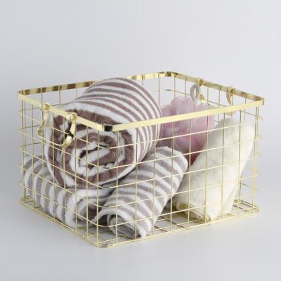 China Sustainable Wire Storage Basket , Wire Basket Organizing Small Storage Opens Decor Kitchen for sale