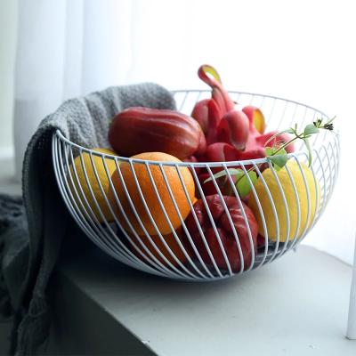 China Black Wire Sustainable Fruit Basket Countertop Fruit Basket - Decorative Fruit Bowl Centerpiece Display for sale