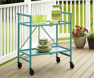 China Sustainable Indoor / Outdoor Folding Serving Cart for sale