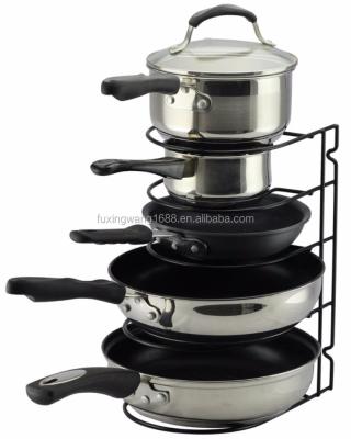 China Pan Rack Organizer Holder viable for Kitchen, Countertop, Cabinet, and Galley for sale