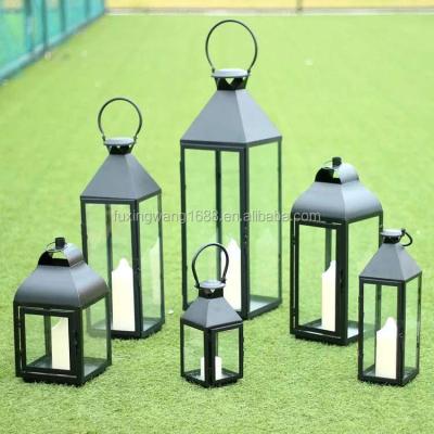 China Home Decoration Hanging Candle Lantern Outdoor Metal Lantern Decorate Lantern Candle Lantern for sale