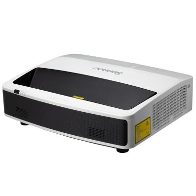 China Short throw SONNOC 5500 Lumens Good DLP Type 3D 1920x1200 WUXGA 0.23 Throw Ratio Ultra Short Throw Laser Projector for Education Use for sale