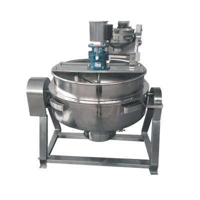 China Thickened Insulation Layer Cooking Sauce Gas Mixer Jacket Kettle / Cooking Pot for sale