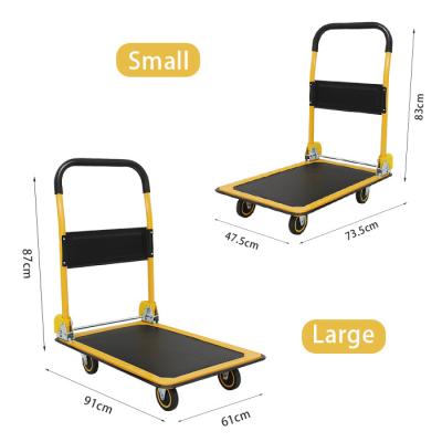 China Factory Warehouse Tools Folding Trolley Platform Folding Carts And Carts for sale