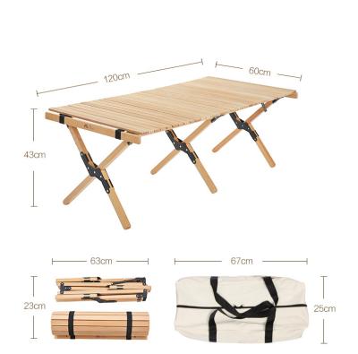 China Modern Design Durable Square Outdoor Tables Camping Wooden Folding Table Picnic Table for sale