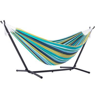 China Durable Hammock with stand Outdoor camping canvas hammock for sale