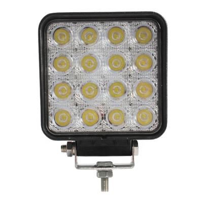 China Aluminum 48W 4 Inch Square LED Work Flood Spot Lamp Car Light Off-Road Truck SUV 4WD for sale