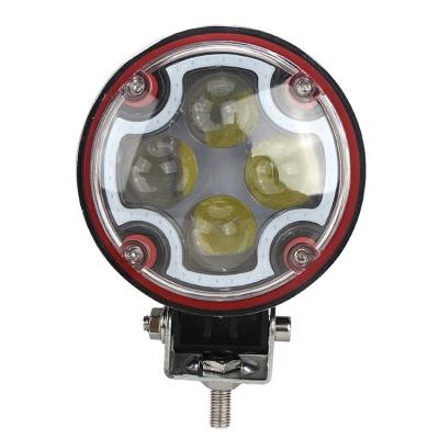 China With flasing DRL 12W Round Led Work Light For Car 3