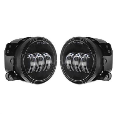 China With Angel DRL 4 Inch 30W Cree Power Fog Lamps For Jeeps Wranglers 97-2017 JK LJ& Offroad for sale