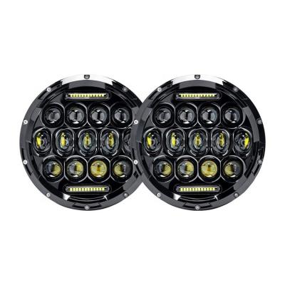 China With White DRL Honeycomb Jeeps LED Headlights For Jeeps 97-2018 Cowboys TJ/JK/LJ Hi/Lo Beam DRL for sale