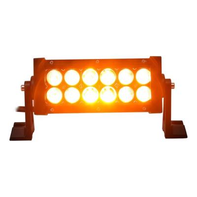 China 2filas 36W Yellow&White LED Light Bar Aluminum Bicolor Trucks Motorcycle LED Bar for sale